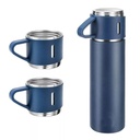 SAFFLE - Set of Vacuum Flask & Two Cups (Navy Blue)