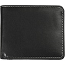 ANRAS - eco-neutral Cactus Leather Wallet with Card Case & Contrast Stitch (Black)