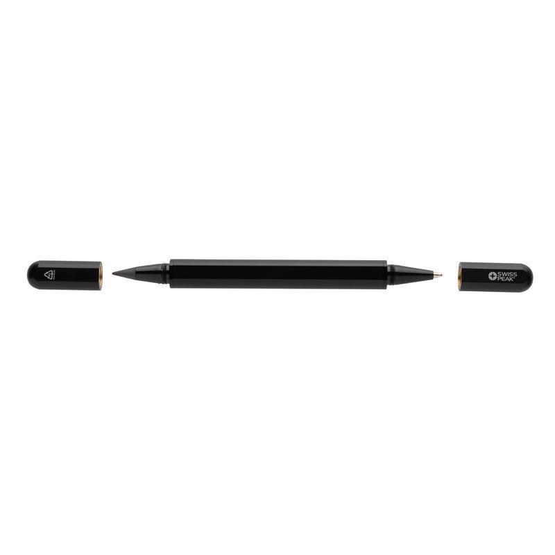 Swiss Peak Storm RCS Recycled Aluminum Dual Tip Pen - Black