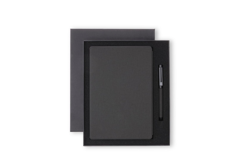 CHANGE ZERO Sustainable Gift Set with Refillable Notebook & Pen - Black