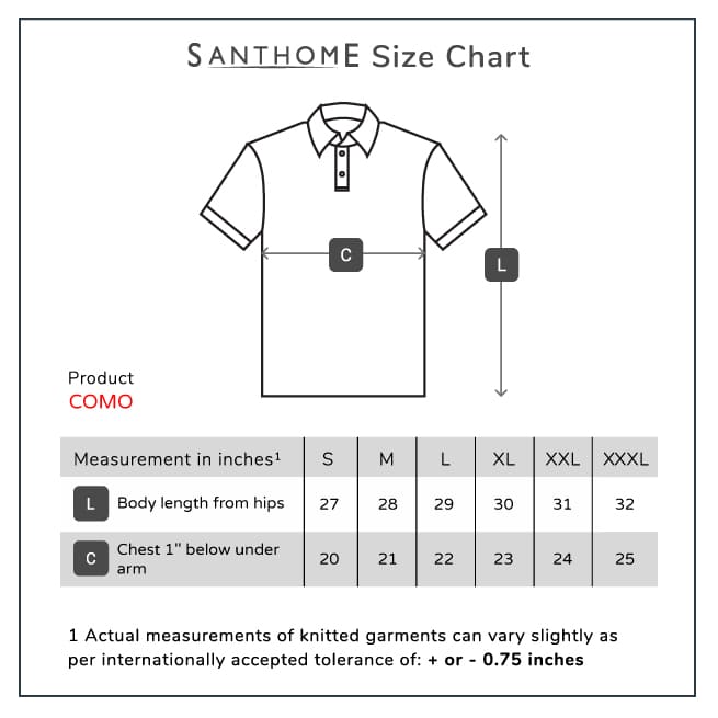 Santhome COMO - Premium Texture Knit Polo Shirt