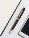 Coventry Classic Black Lacquer with Gold Tone Appointments Ballpoint Pen