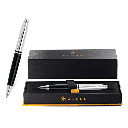 Cross Calais™ Chrome/Black Lacquer with Polished Chrome Appointments Ballpoint Pen