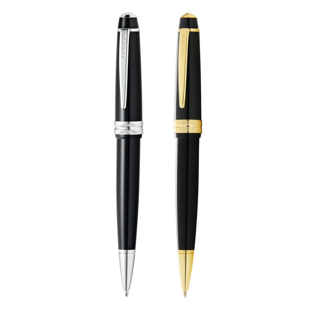 Cross Bailey Light(TM) Polished Black Resin and Gold Tone Ballpoint Pen