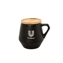 SEVILLA - eco-neutral Ceramic Mug with Bamboo Lid - Black