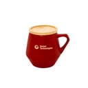 SEVILLA - eco-neutral Ceramic Mug with Bamboo Lid - Red