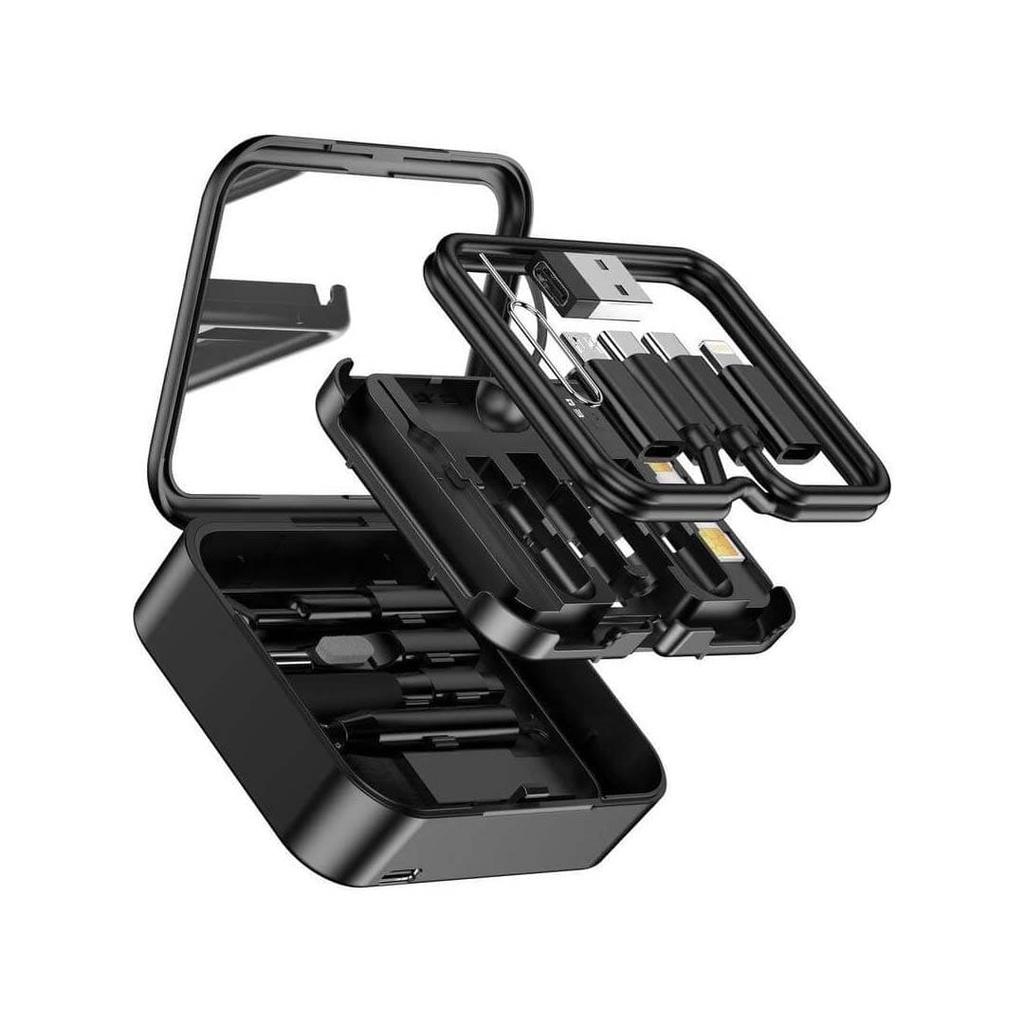 ROMONT - Giftology 6-in-1 Mag Wireless Charger, Multicable & Cleaning Kit