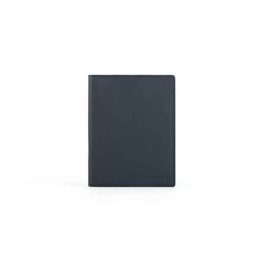 CROSS Saffiano Leather 4CC Passport Cover - Navy Blue