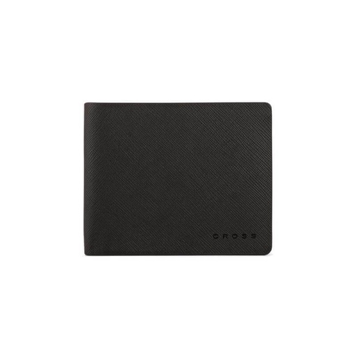 CROSS Saffiano Leather 8CC Slim Bifold Wallet - Black