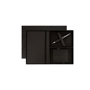  CROSS HARDCOVER A5 NOTEBOOK + PEN + LEATHER CARD HOLDER  - BLACK