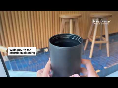 FORZA 360 - Hans Larsen Recycled Stainless Steel/PP Tumbler with 360 Branding - White