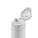 AERO SIP - Hans Larsen Recycled Stainless Steel Bottle with Dual Sip Lid - White
