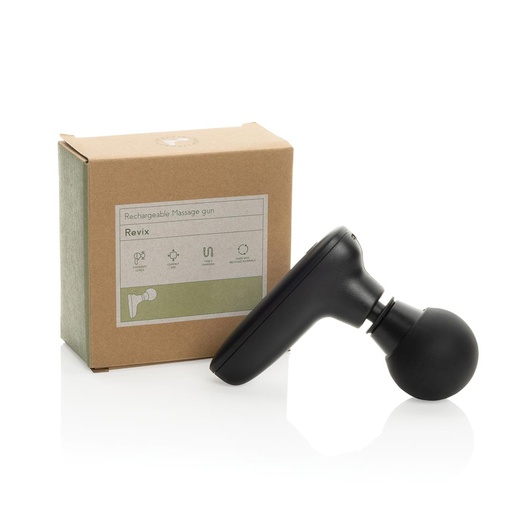 Revix RCS recycled plastic massage gun, black