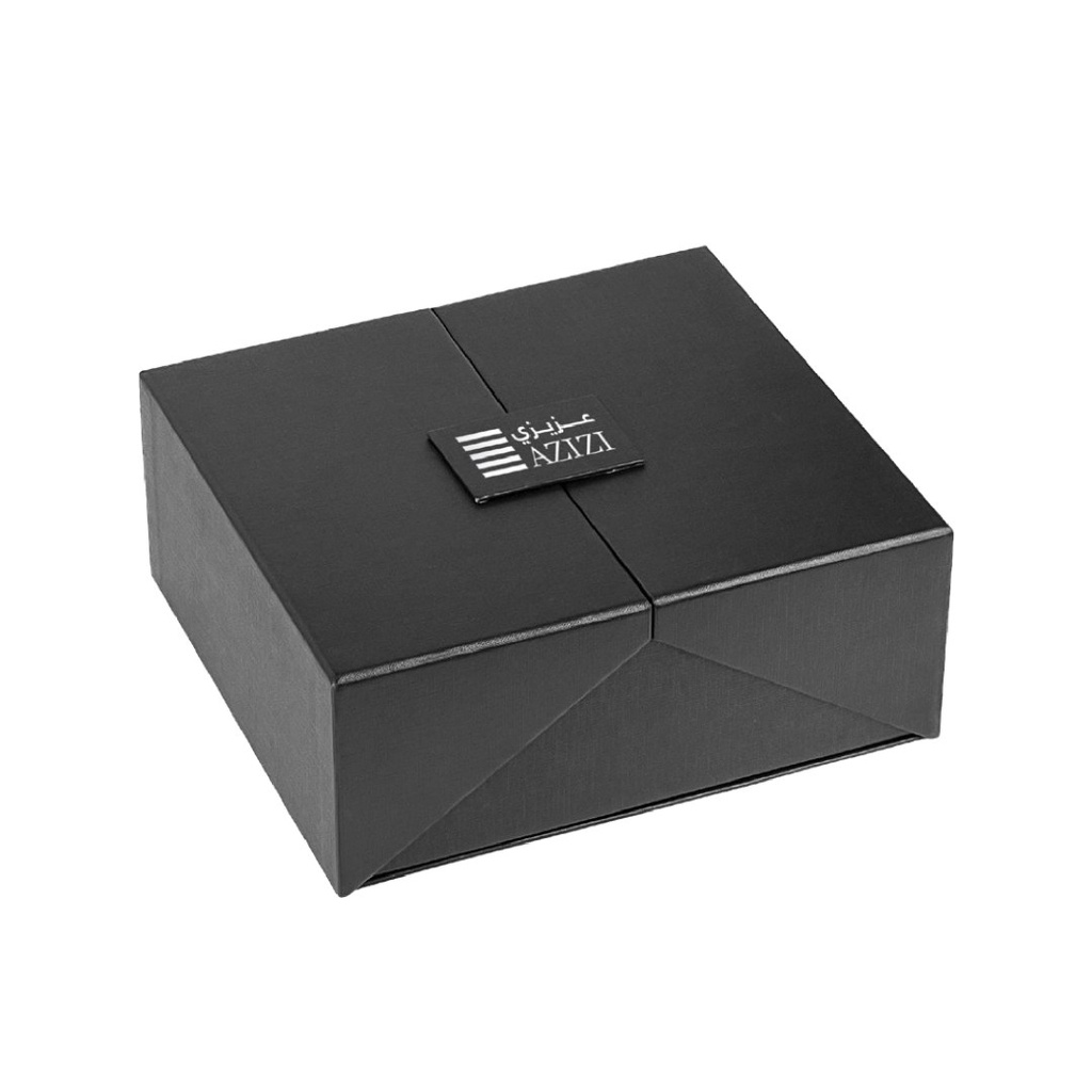 WESAL - Hans Larsen Dallah Nano Gift Set with 2 Cava Cups - Blue / Chrome 