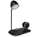 VEERE - @memorii 3 in 1 Wireless Charger Lamp with Speaker - Black