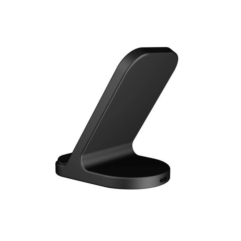 BASEL - @memorii Recycled 10W Wireless Charger Phone Stand - Black