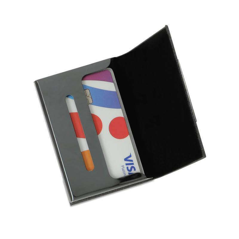 SILVAN - Giftology Gift Set ( Card Holder, Key Chain and Pen ) - Grey