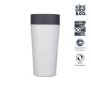 [DWCC 3169N] Circular Cup 12oz Chalk & Storm Grey