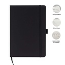 JURSI - Giftology A5 PU Notebook with Pen Loop - Black