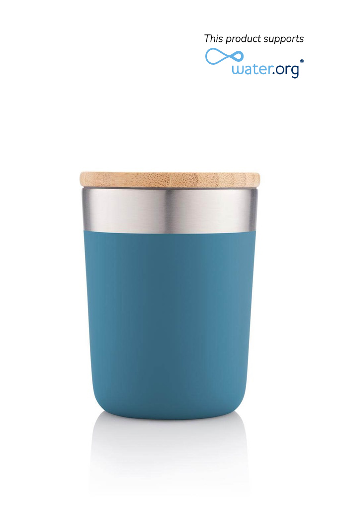 R-LAREN - CHANGE Collection Recycled Insulated Mug - Blue