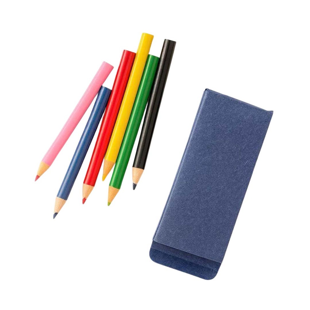 ORBE - Giftology Set of 6pcs Color Pencils in Denim Paper Box
