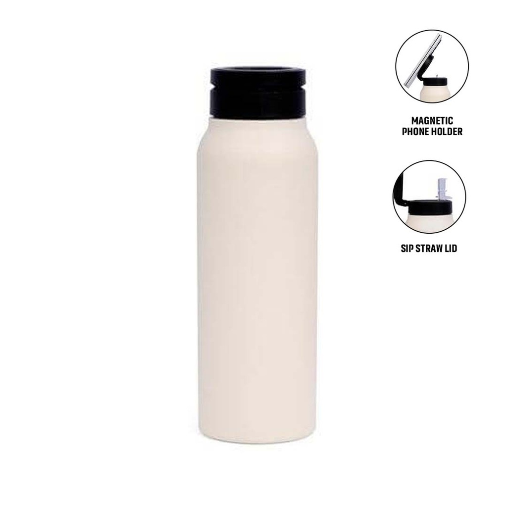 FERRO - Giftology Magnetic Phone Holder Water Bottle 760ml - Sandstone