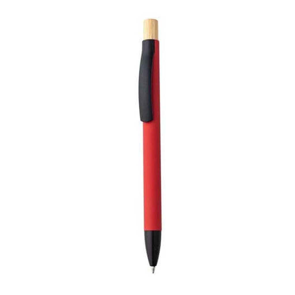 BOLT - Aluminium Push Action Ballpen - Red