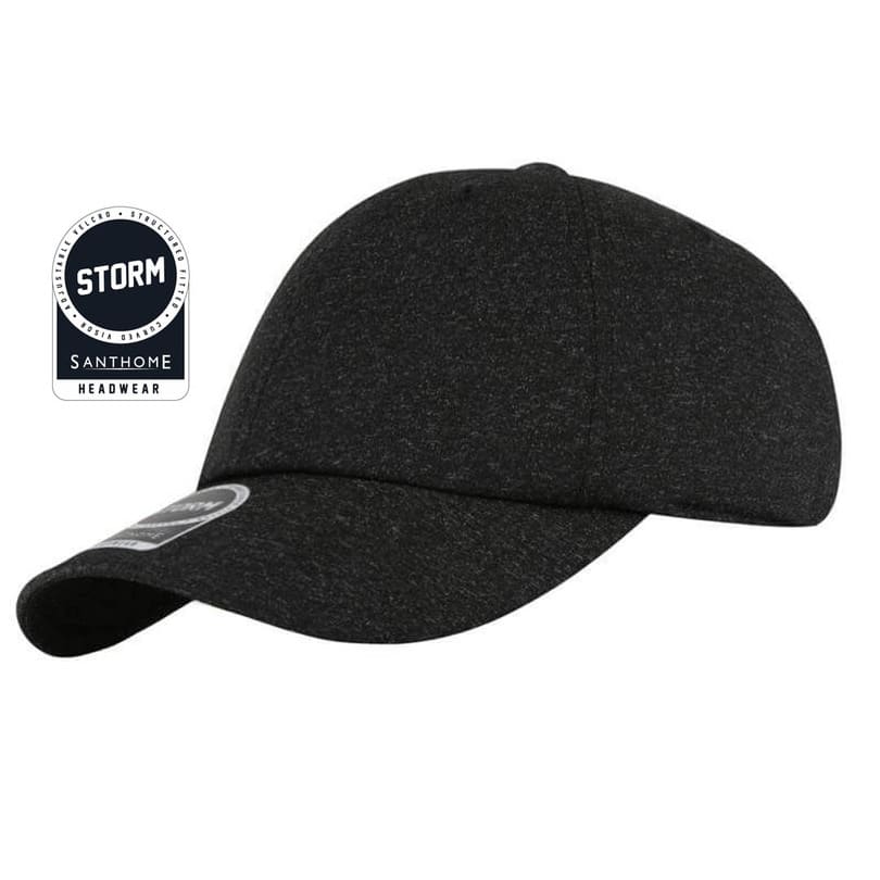 STORM - Santhome Textured 6-panel Cap - Black