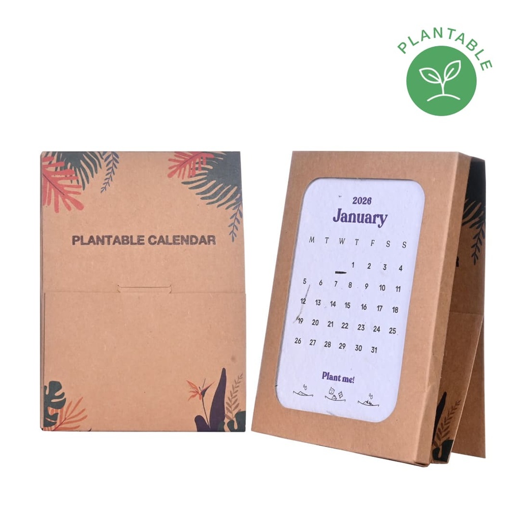 eco-neutral® Plantable Calendar with 12 Sheets Seed Paper