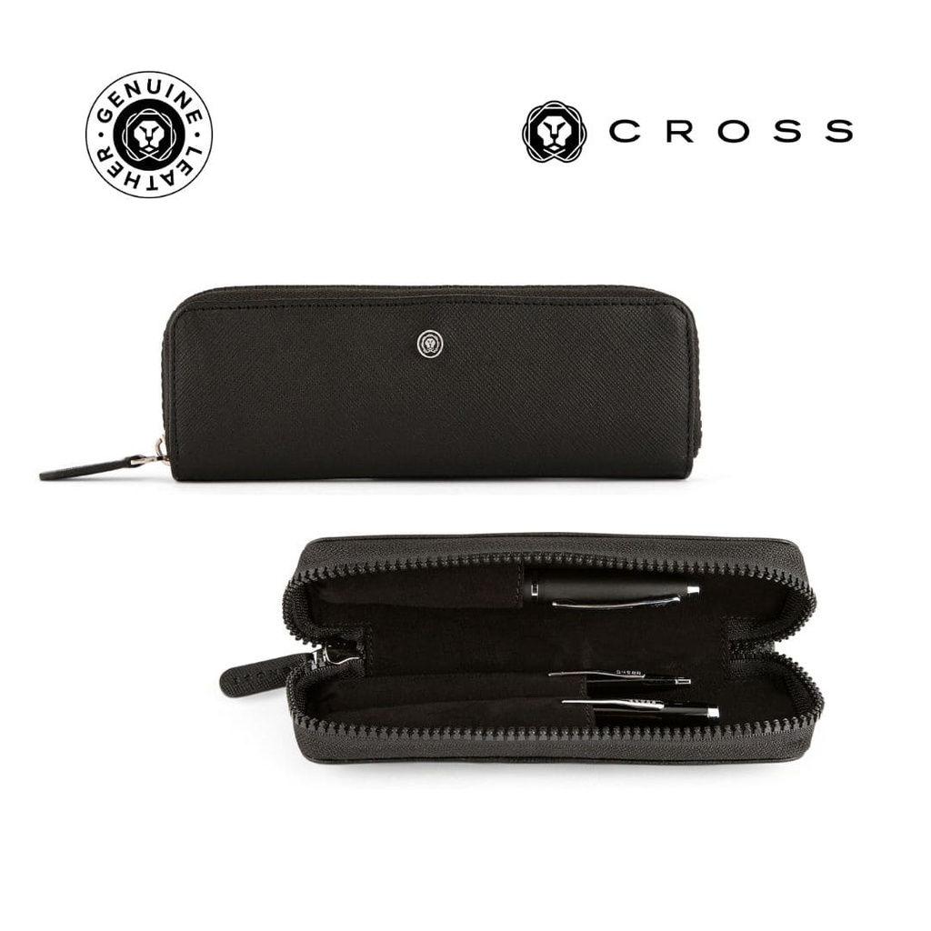 CROSS Leather Pen Case - Black