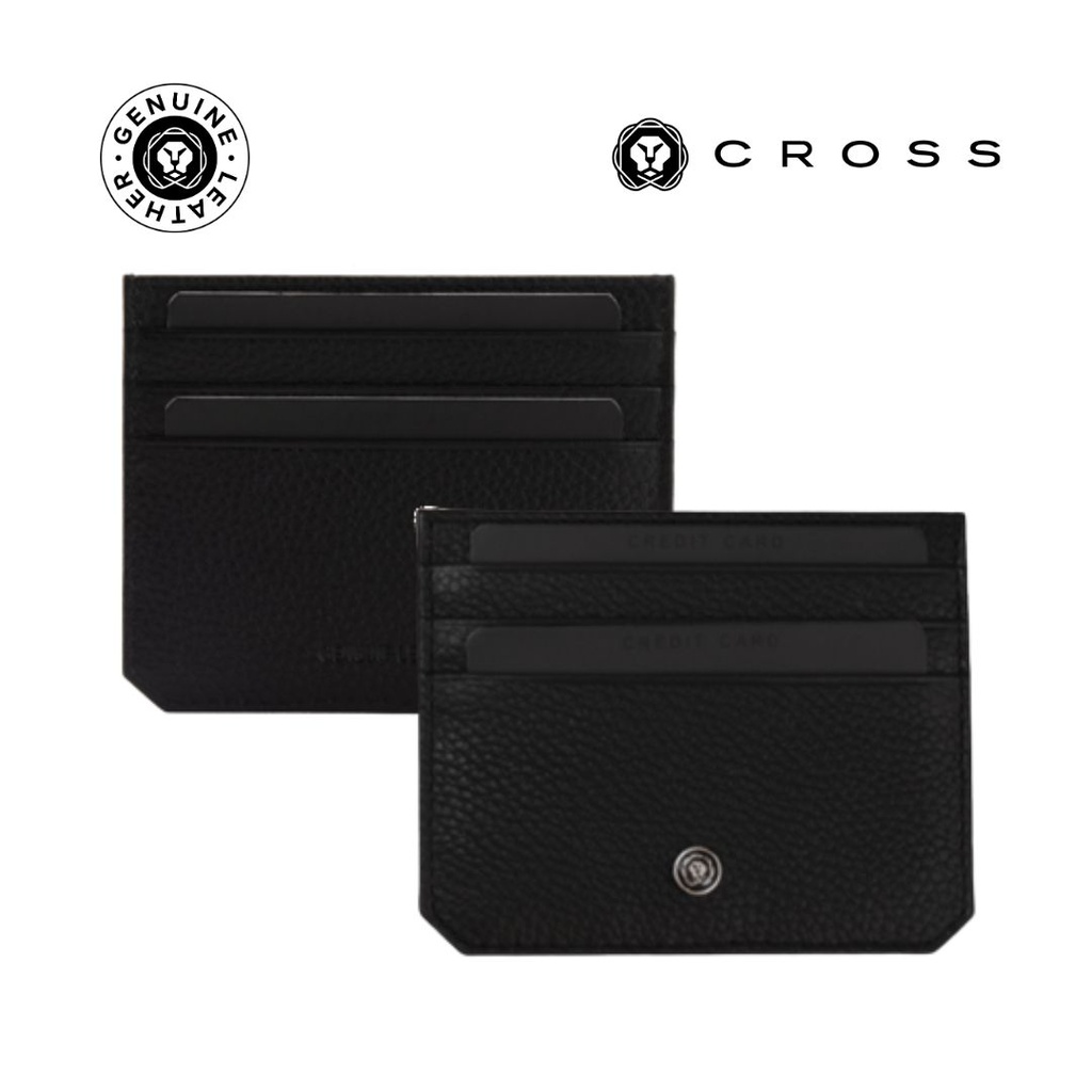 CROSS Pebble Leather 6CC Cardholder - Black