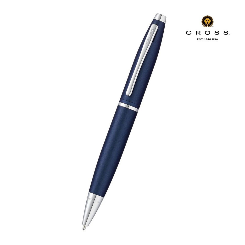 Cross Calais™ Matte Metallic Blue with Polished Chrome Appointments Ballpoint Pen (Blue Ink) 