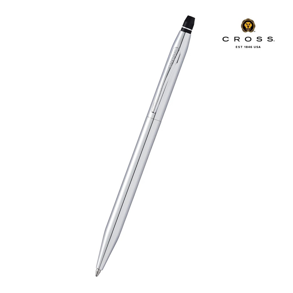 Cross Click™ Chrome with Chrome Appointments Ballpoint Pen (Blue Ink) 
