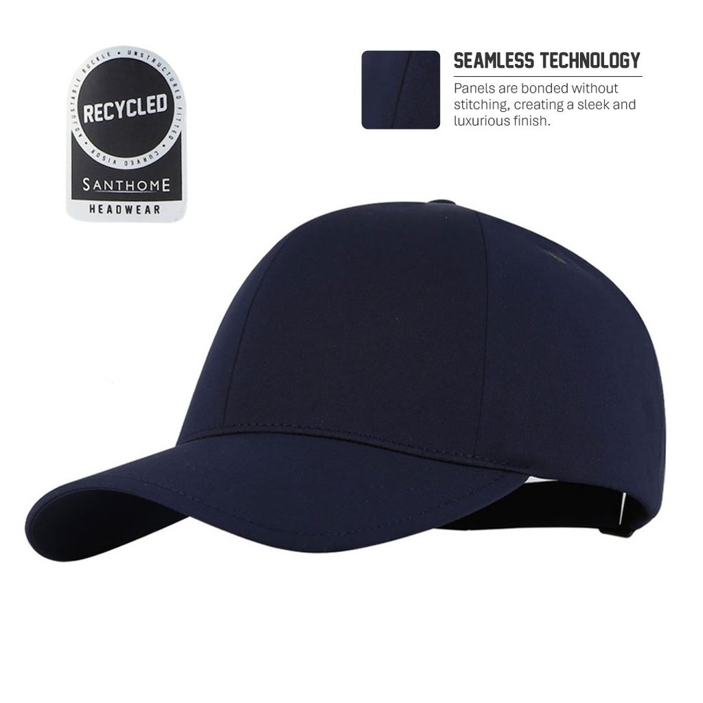 PEAK - Santhome® DryNCool® Advanced Seamless 6-Panel Cap - Navy Blue