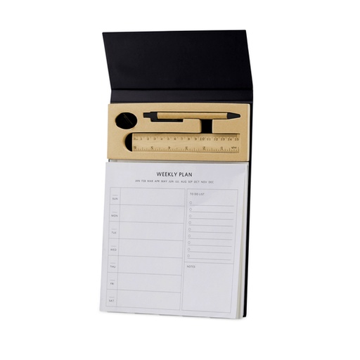 [STNB 5231] ACERRA - A4 Weekly Desk Planner with Pen, Ruler and U-clips