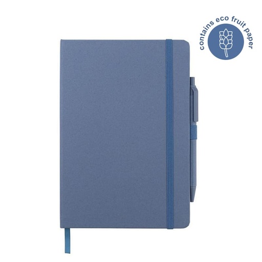 [NBEN 5249] ABULA - eco-neutral® A5 Hard Cover Notebook & Pen Set - Lavender Paper