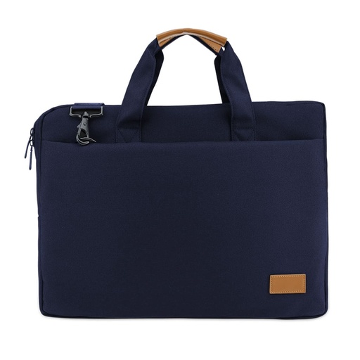 [MBSN 2215] SLOTEN - Santhome® 15" Laptop Bag - Navy Blue/Tan