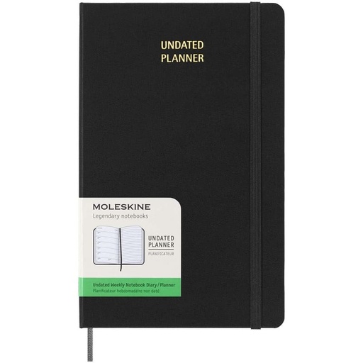[OWMOL 5384] Moleskine Undated 12 Month Weekly Planner - Hard Cover - Large