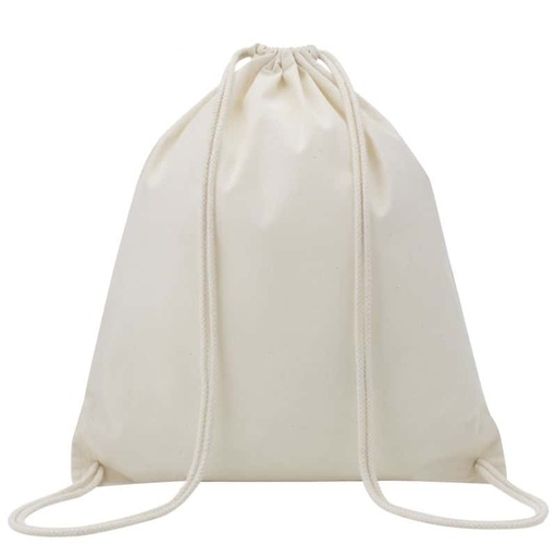 [CT 401-Natural] Eco-neutral Cotton Draw String Bags 240GSM - Natural