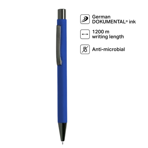 [WIMP 262] BILLUND - Giftology Metal Ballpen - Blue (Anti-bacterial)